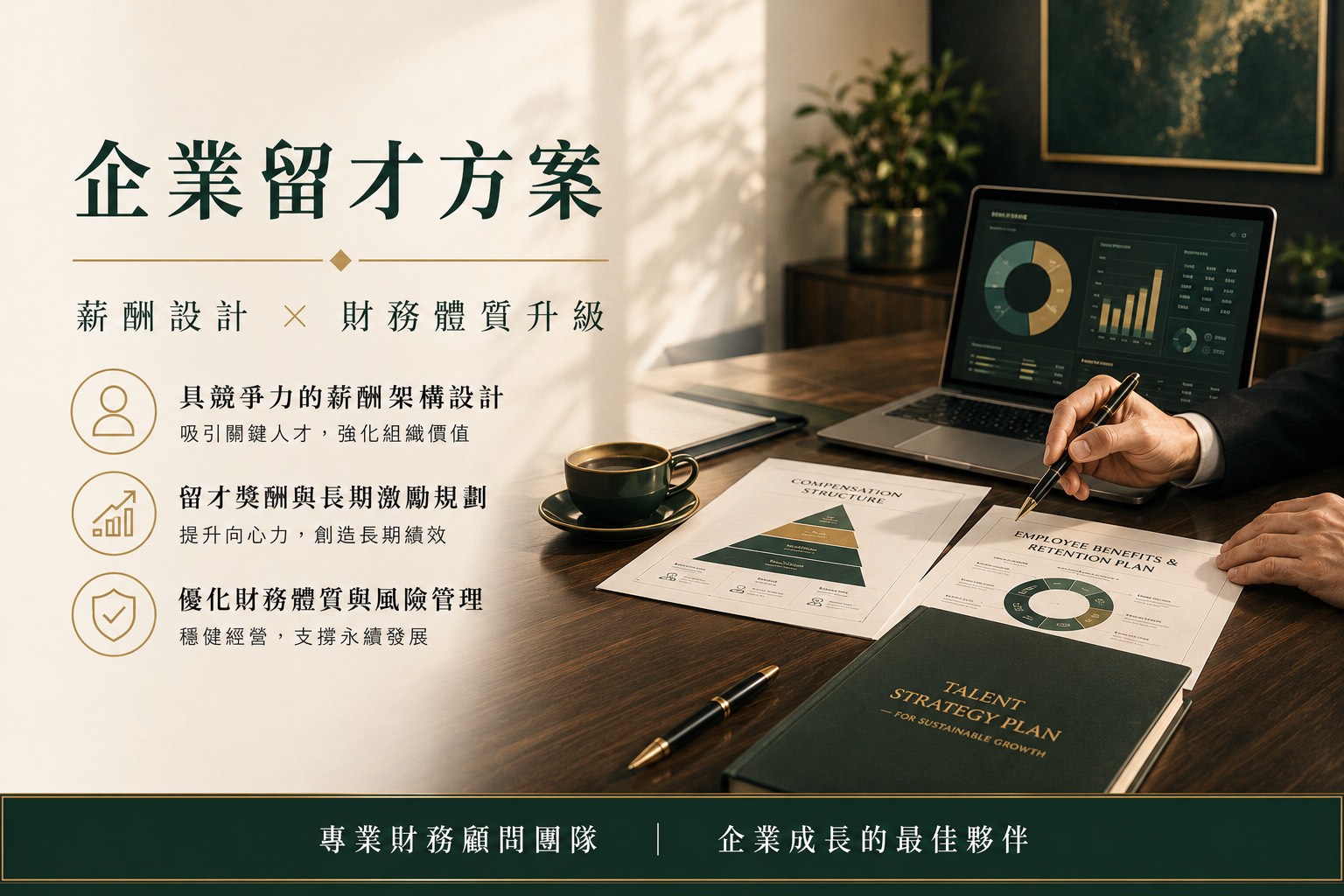 企業留才方案 - 薪酬設計 × 財務體質升級